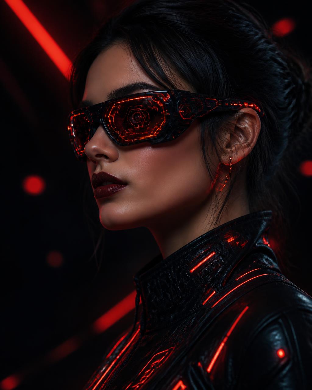 Model s futurističkim naočalama Optika Marko